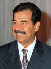 Yearbook image of Saddam Hussein
