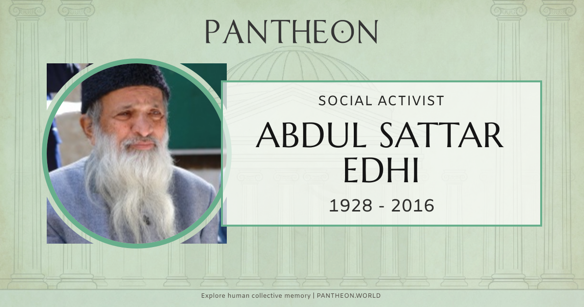 Abdul Sattar Edhi Biography | Pantheon
