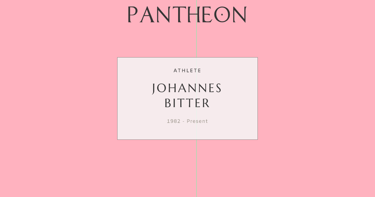 Johannes Bitter Biography Pantheon