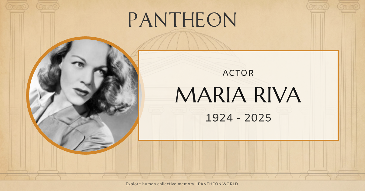 Maria Riva Biography | Pantheon