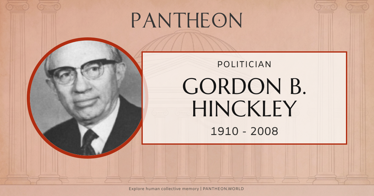Gordon B. Hinckley Biography | Pantheon