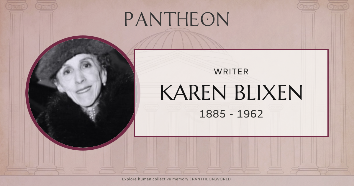 Karen Blixen Biography Pantheon