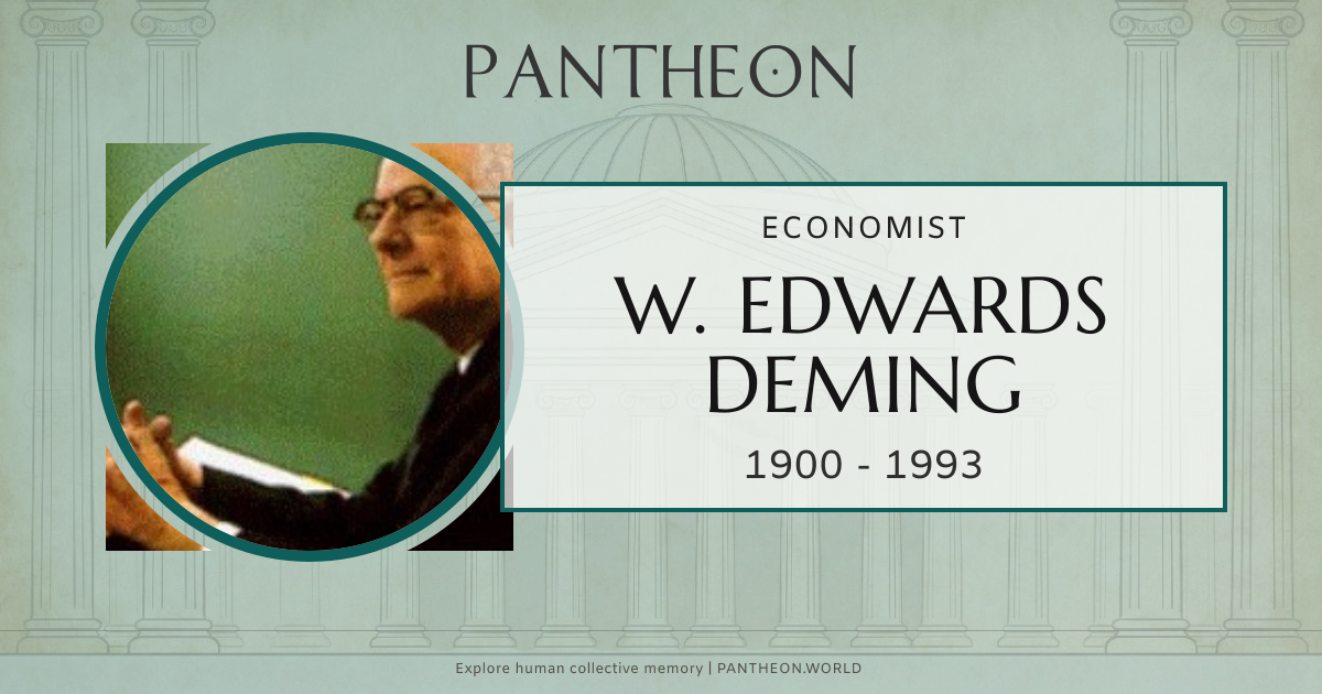 W. Edwards Deming Biography | Pantheon