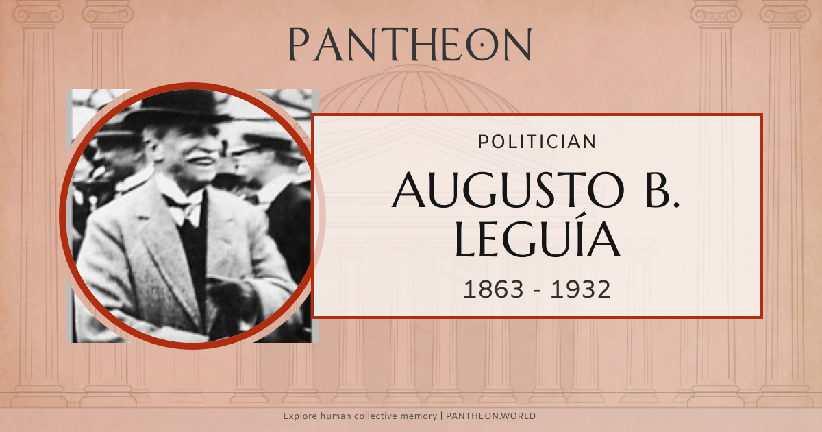 Augusto B. Leguía Biography | Pantheon